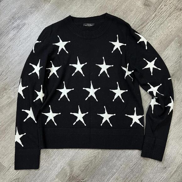 Wool Star Sweater Black White - Picture 2 of 6